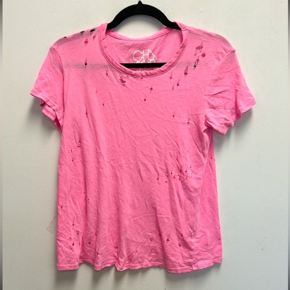 Chaser distressed hot pink tee - Picture 1 of 4